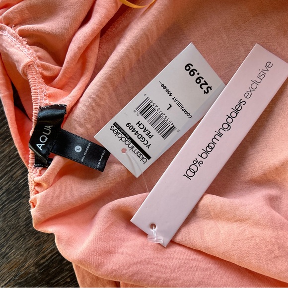 Aqua Brand Peach Dress - Picture 4 of 4